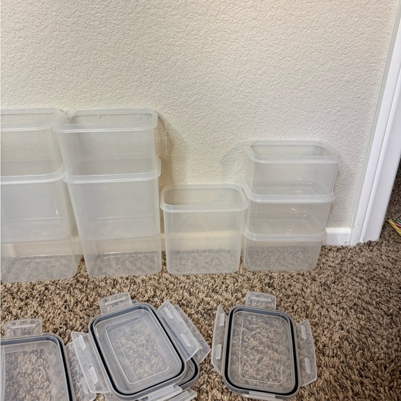 Clear Plastic Storage Container Set - Picture 4 of 5